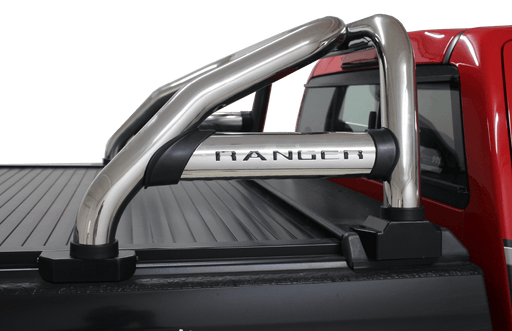 Ford Ranger Stainless Steel Pre-Cut Sports Bar (fits 216 Securi-Lid) - Alpha Accessories (Pty) Ltd