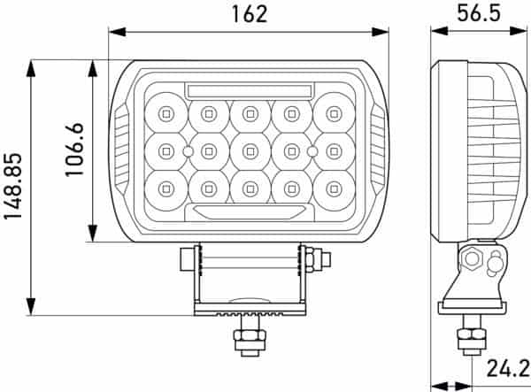 Hella Valuefit 450 LED Kit ECE Approved (2 Spotlights with wiring Harness) - Alpha Accessories (Pty) Ltd