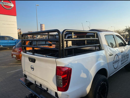 Nissan Navara 2021 Double Cab Cattle Rails - Alpha Accessories (Pty) Ltd