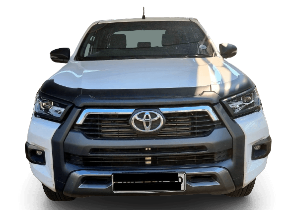 Toyota Hilux Matt Black Bonnet Guard 2021+ - Alpha Accessories (Pty) Ltd