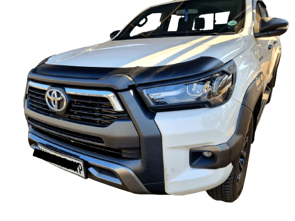 Toyota Hilux Matt Black Bonnet Guard 2021+ - Alpha Accessories (Pty) Ltd